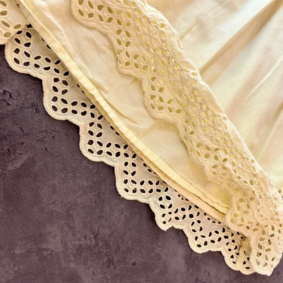 Eyelet yellow cotton dress - Picture 4 of 5